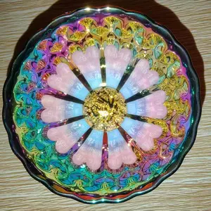 Luminous Rainbow "Fu" Blessing Porcelain Teacup - Glow-in-the-Dark Artisan Ceramic Tea Cup