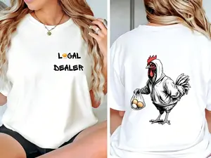 Local Egg Dealer Chicken T-Shirt for Women - Summer Streetwear - Top