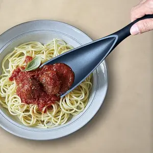 Pack of 2 Cooking Spoons for Non stick Cookware, Multifunction Spatula Spoon BPA-Free, One-Piece Design, Suitable for Scooping, Scraping, Serving and Mixing