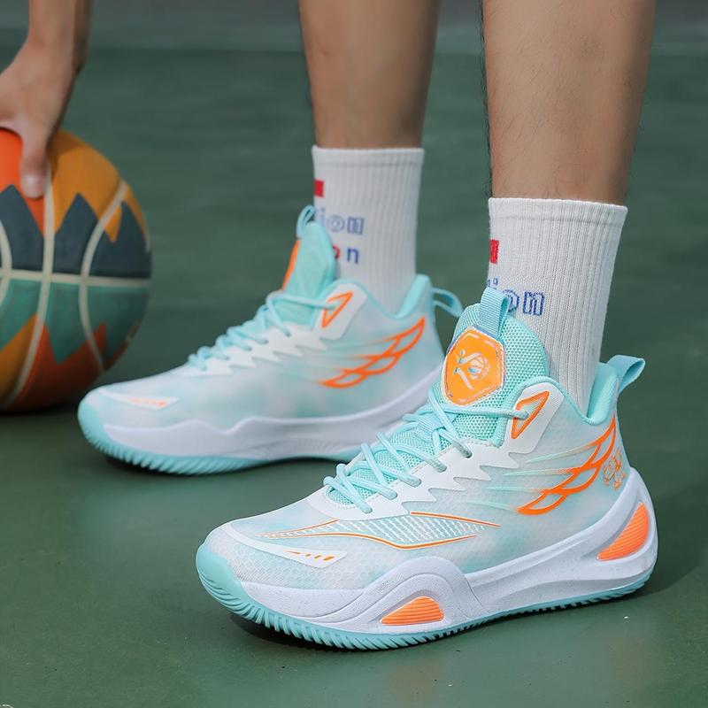 Couple's street-style basketball shoes, professional and stylish low-top design, non-slip, breathable and wear-resistant, suitable for indoor games, casual sports training, and all seasons.