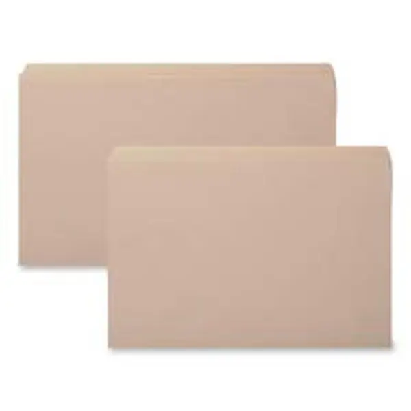 Smead Manufacturing Company Extra Strength Manila File Folder - SMD10310, 11-Point Manila Stock, Straight Cut Guide Height Reinforced Tabs, 2-Ply, Letter Size, Scored for 3/4" Expansion, 10% Post-Consumer Material, Spot Files