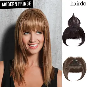 Hairdo Modern Fringe Bang, Clip-In Synthetic Bang Extension with 6 Inch Face-Framing Fringe, Gorgeous Tru2Life Heat-Friendly Fiber, Natural Looking Hairpiece for Women, Quick and Easy Styling for Daily Wear, Festivals & Special Occasions