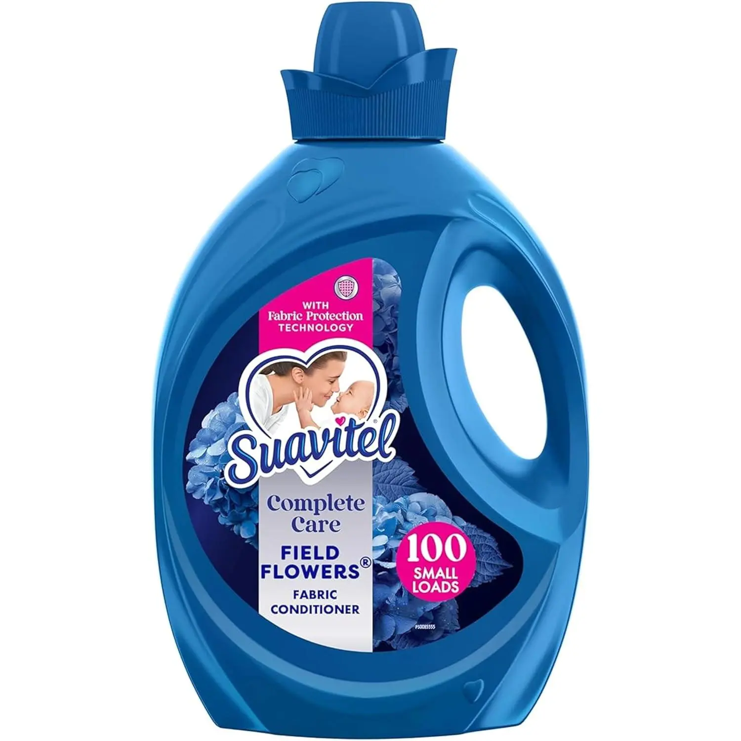 Suavitel Complete Liquid Fabric Softener, Fabric Conditioner, HE Compatible, 100 Small Loads, Field Flowers Scent, 100 fl oz Bottle