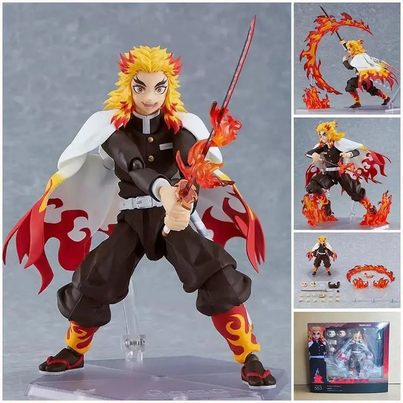 Demon Slayer: Kimetsu no Yaiba Kyojuro Rengoku S.H.Figuarts Collectible Action Figure, Articulating Figures with Poseable Stances, Suitable for 12 Years Above, Figure Set