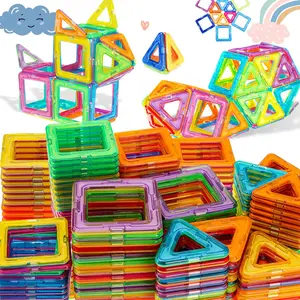 Tile Building Block Toy, Stacker, 3D Geometric Shape Sorter Toy, Early Educational Construction Toy, Fun and Engaging Learning Experience, Creative Magnetic Blocks