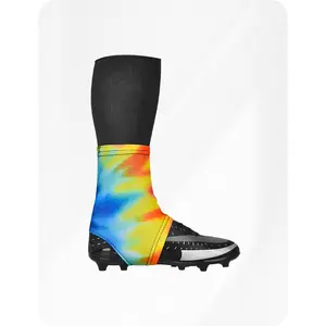 Exxact Sports Football Spats Cleat Covers - Complete Set for Men & Boys, Includes RAINBOW Color Options