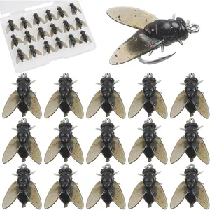 Bionic Fly Fishing , Flies Fishing Lures Kit Trout Jigs Swimbaits Dry Flies Fly Fishing Lures Fish Attractant Fly Fishing Hook for Saltwater Freshwater Bass Panfish 15mm