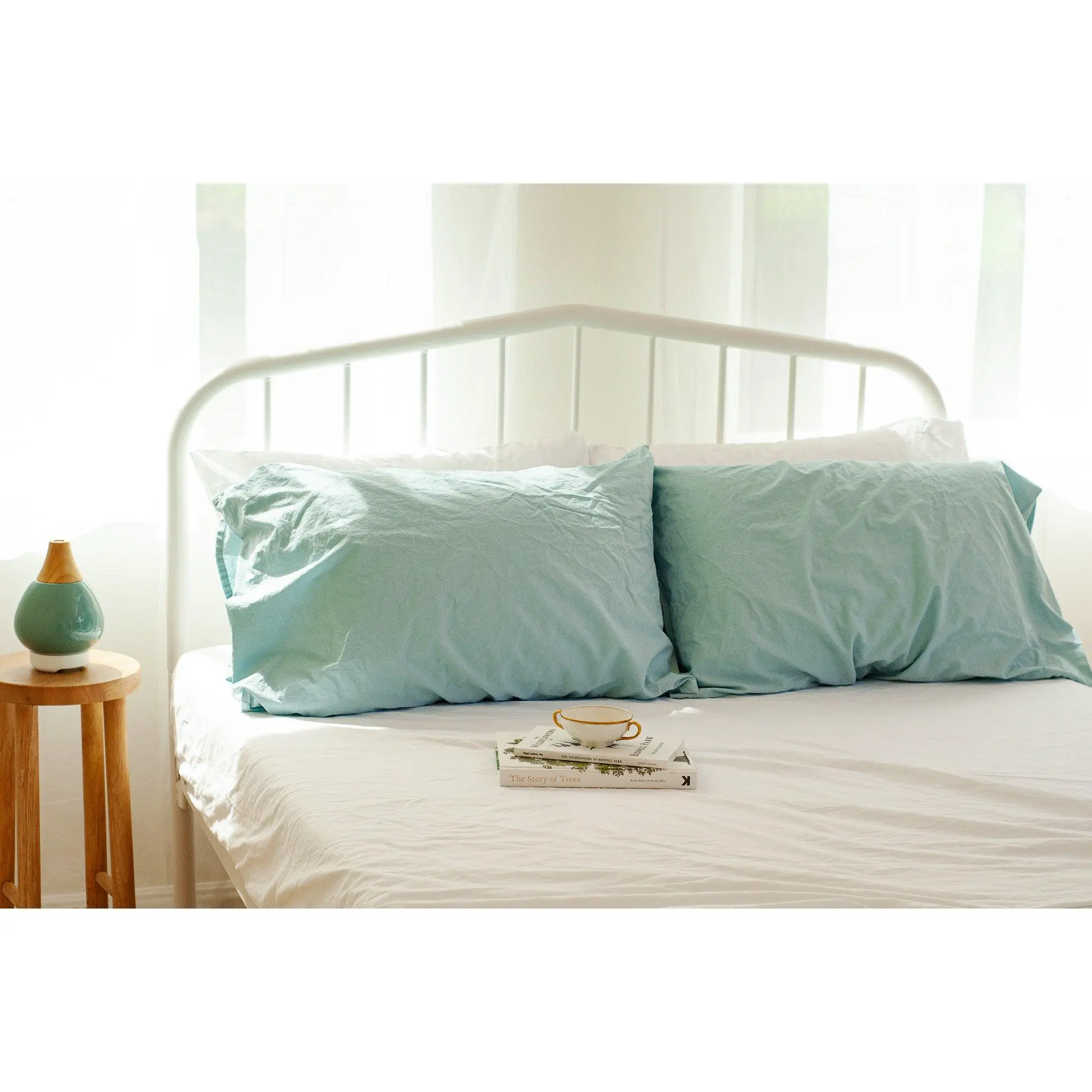 Kids Crinkle Percale Organic Cotton Sheet Set + Pillowcases