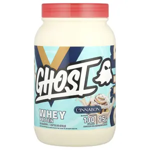 Ghost Whey Protein, Cinnabon®, 2 lb (918 g) Ghost Whey Protein, Cinnabon®, 2 lb (918 g)