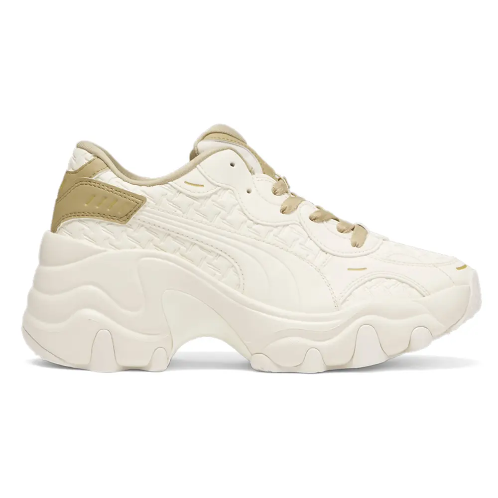 PUMA Womens Pulsar Deboss Platform Sneakers Shoes Casual - Off White