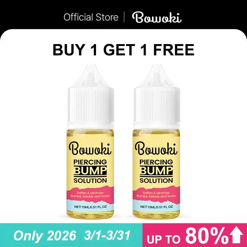 Buy 1 get 1 free Piercing Bump Solution & Keloid Bump Removal | Soothing Piercing Aftercare for Piercing Bumps & Keloid Scar Removal | Ear & Nose Keloid Bumps Piercing Aftercare Solution Oil | 1 oz