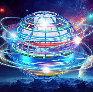 Flying Boomerang Ball Hover Spinner Toy with Colorful Lights, Hand Controlled Flying Orb for Kids, Teens and Adults, Fun Indoor Outdoor Game Gift