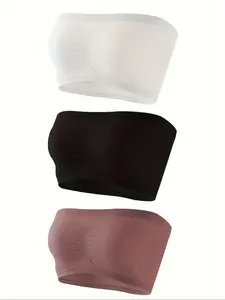 Women's Wireless Bra Set, Comfortable Daily Wear, Medium Support, Full Coverage, Plain Pattern, All Seasons, Casual Style, Fit, Fabric, Underwear, Womenswear