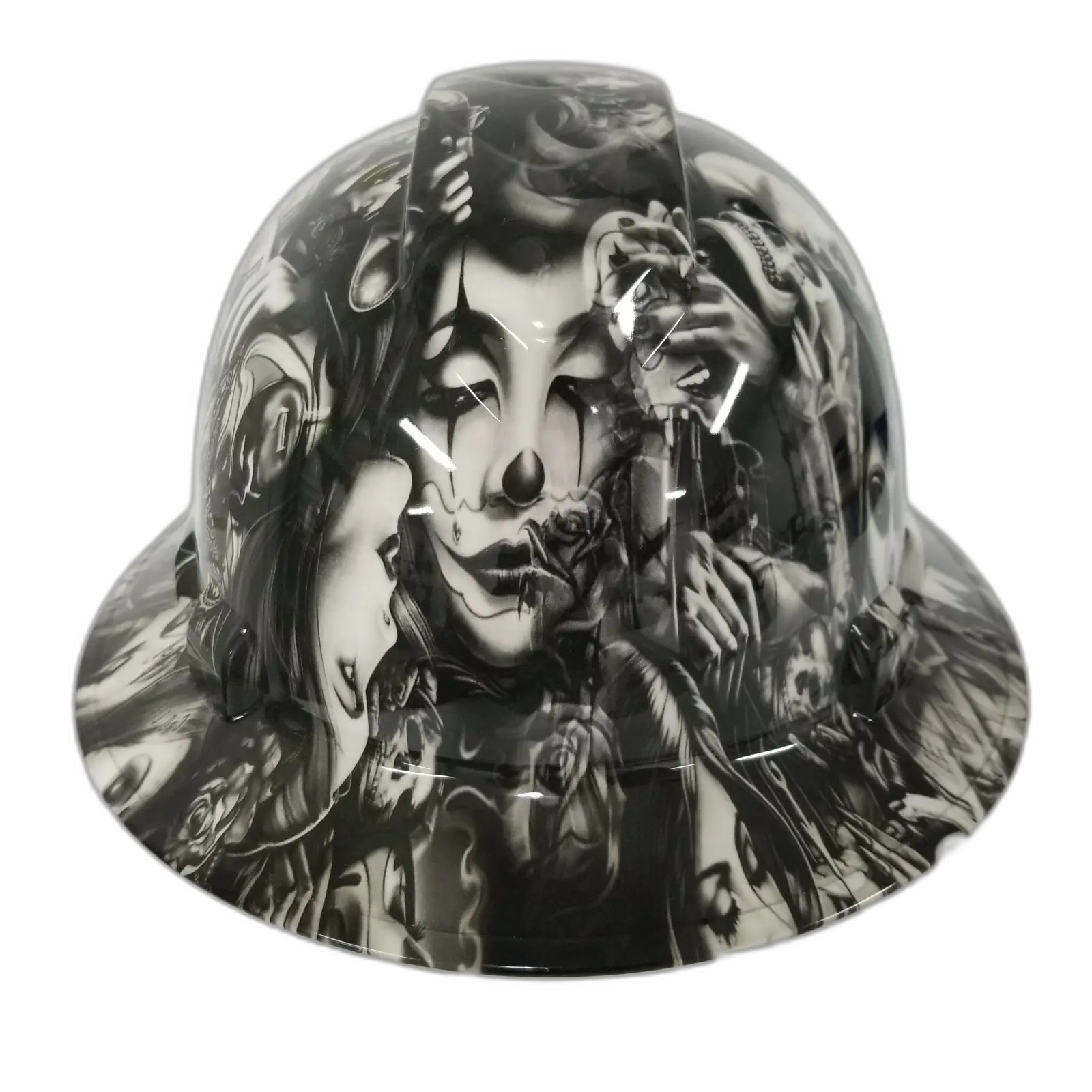 Day of the Dead Sugar Skull - Custom Hydro Dipped Full Brim Hard Hat