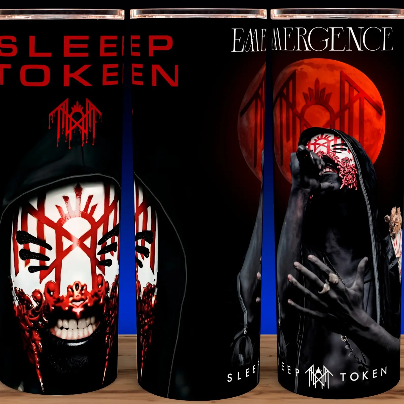 30oz Sleep Token - Vessel - Emergence Rock Band Cup Mug Tumbler Drinkware Stainless Steel Insulated  Reusable Portable Beverage Flasks