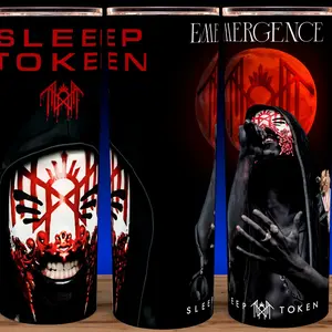 30oz Sleep Token - Vessel - Emergence Rock Band Cup Mug Tumbler Drinkware Stainless Steel Insulated  Reusable Portable Beverage Flasks