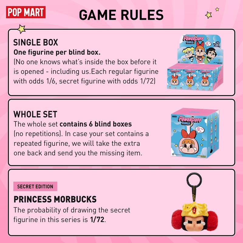 POP MART CRYBABY × Powerpuff Girls Series-Vinyl Face Plush Blind Box