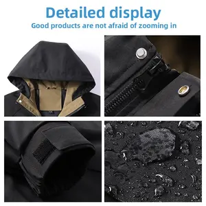 Windproof Waterproof Group Work Clothes Tooling Hard Shell Jacket for Men Women Outdoor Functional Coats Long Fitted Daily Wear Durability for Rugged Use