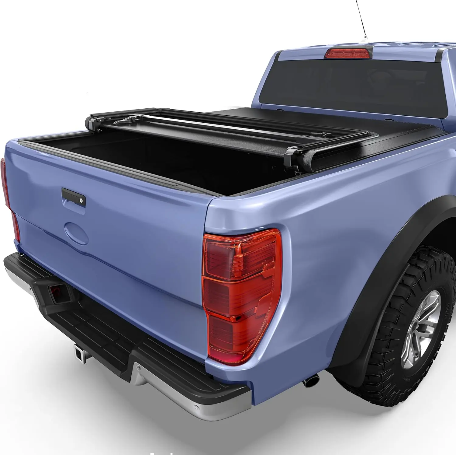 Fleetside 4.5 Ft Bed Soft Tri-fold Tonneau Cover for Ford Maverick 2022-2025 Fleetside 4.5 Ft Bed Soft Tri-fold Tonneau Cover for Ford Maverick 2022-2025