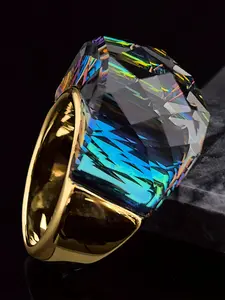 1 PC Luxury Cubic Zirconia Ring For Women For Wedding Engagement Anniversary Party Jewelry Valentine's Day Gift Elegant Ring