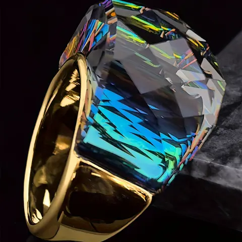 1 PC Luxury Cubic Zirconia Ring For Women For Wedding Engagement Anniversary Party Jewelry Beautiful Rings Valentine's Day Gift Elegant Ring