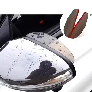 Automotive Mirror Guards, Car Exterior Window Film Accessory for Stormy Weather Driving Safety Enhancement Molded Textured Dash Cover SUVs Self-Adhesive Kit
