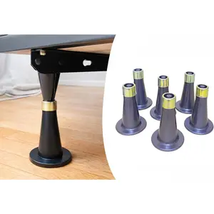 6PCS Reinforced Replacement Bed Frame Feet to Replace Wheels Easy Install Prevent Sliding & Protect Floor