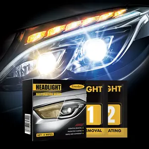 Emoducy Headlight Restoration Kit - All-in-1 Portable Solution to Fix Yellow & Foggy Headlights