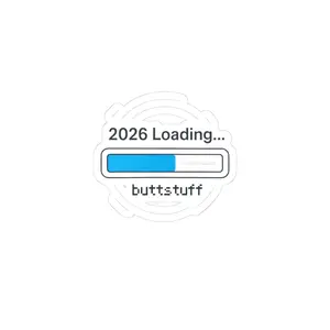 2026 Loading Progress Bar Kiss-Cut Sticker | New Year Countdown