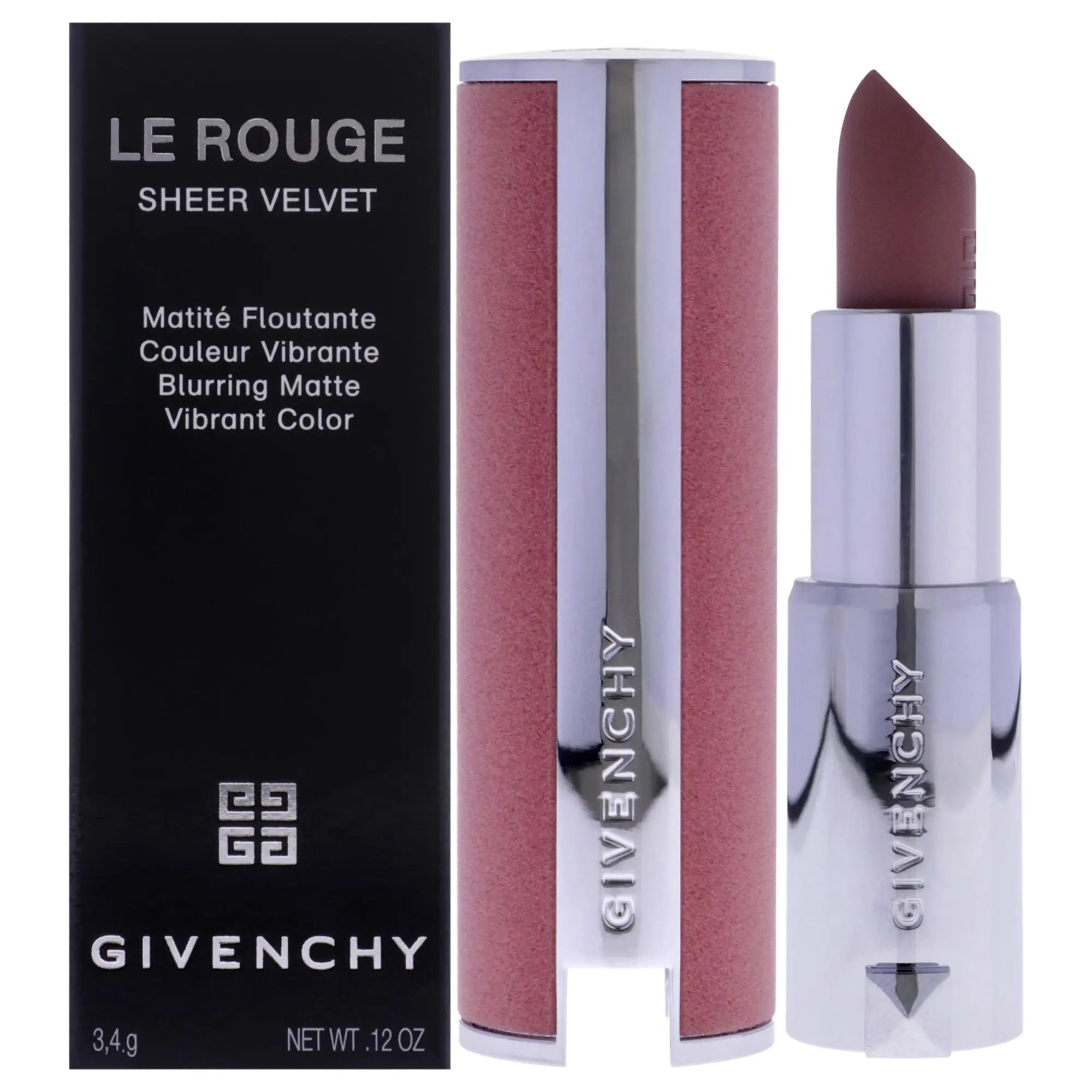 Givenchy Women's Le Rouge Sheer Velvet Matte Makeup Lipstick - 10 Beige Nude, 0.12 oz, Refillable