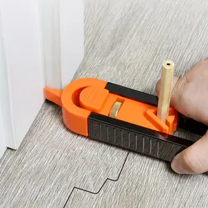 Accurate Woodworking Measurement Tool Set - Profile Scribing Measuring Ruler With Lock & Adjustable Irregularity Radian!