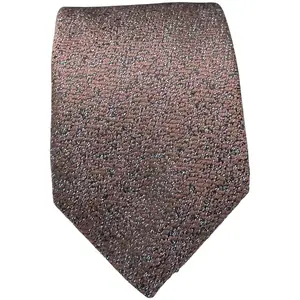 BISSE Necktie - Micro Fabric Men's Tie, Copper Color Patterned Men's Tie