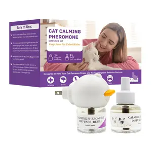 60-Day Cat & Dog Calming Diffuser - Helps with Stress, Destructive Behavior, Pee Accidents, Separation Anxiety, Barking, Aggression & Chewing - 60-Day Refill Included