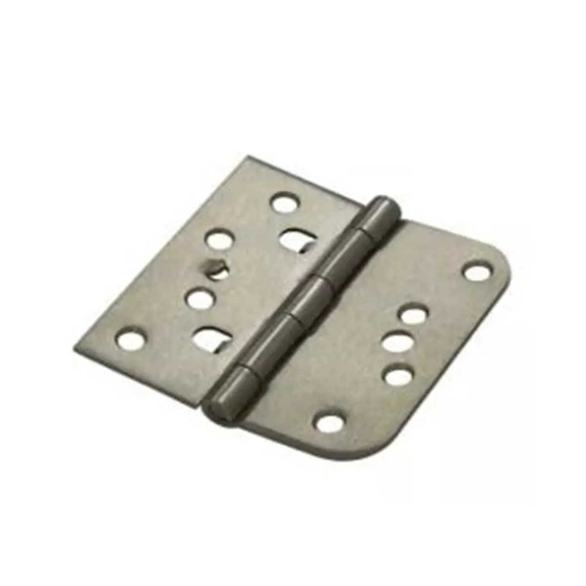 212 MAIN Plain Mortise Door Hinges, 4x4 in Square Corners, 0.625 in Radius, Strength-Enhanced Chrome Steel, Zigzag Holes, Residential Door Hardware