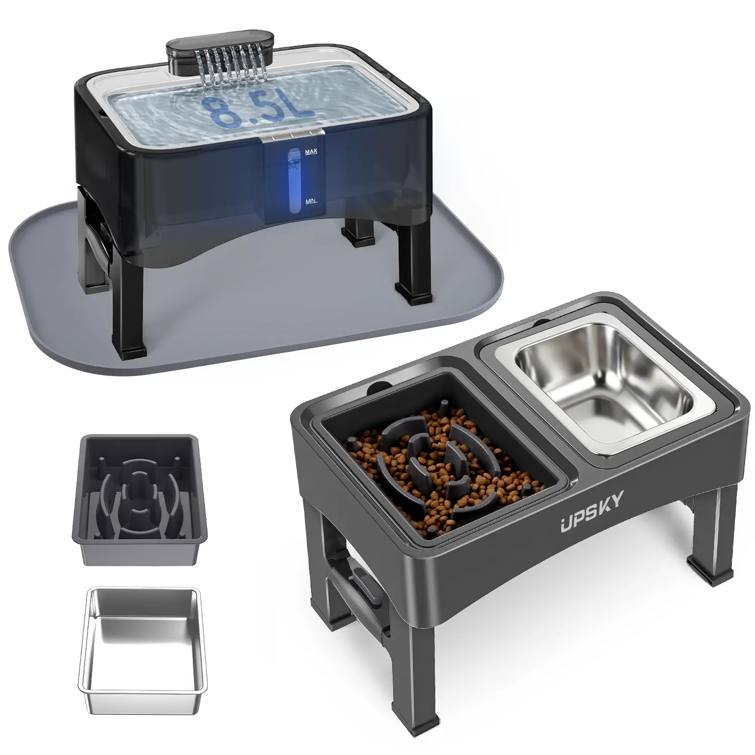 Lift Bowl and Water Dispenser