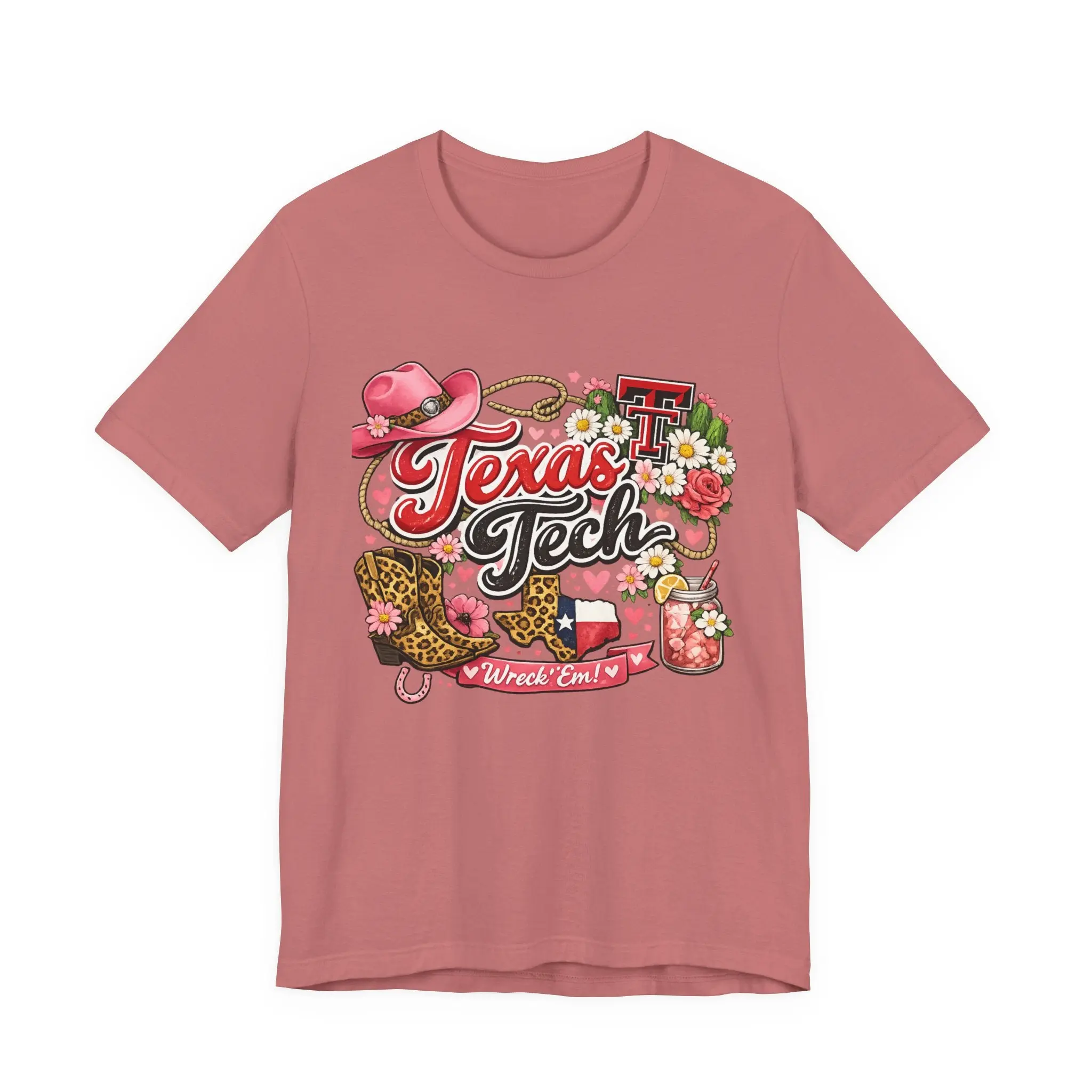 Women Texas Tech Floral Western Tee