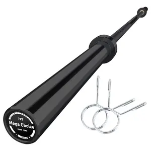 Professional 7FT/4FT Olympic Barbell Bar (1500LB Capacity), 2" Strength Training Bar with 8 Needle Bearings & 190K PSI, Non-Slip Knurled Grip Weightlifting Bar for Deadlifts & Squats, Home Gym Equipment