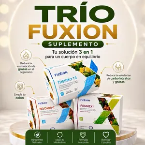 Daily Wellness Support Trío FuXion Prunex1, NoCarb, Thermo T3