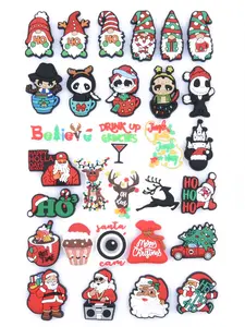 40 pcs Christmas Shoe Charm Holiday Shoe Charm for Christmas Decoration Custom Shoe Charms Footwear
