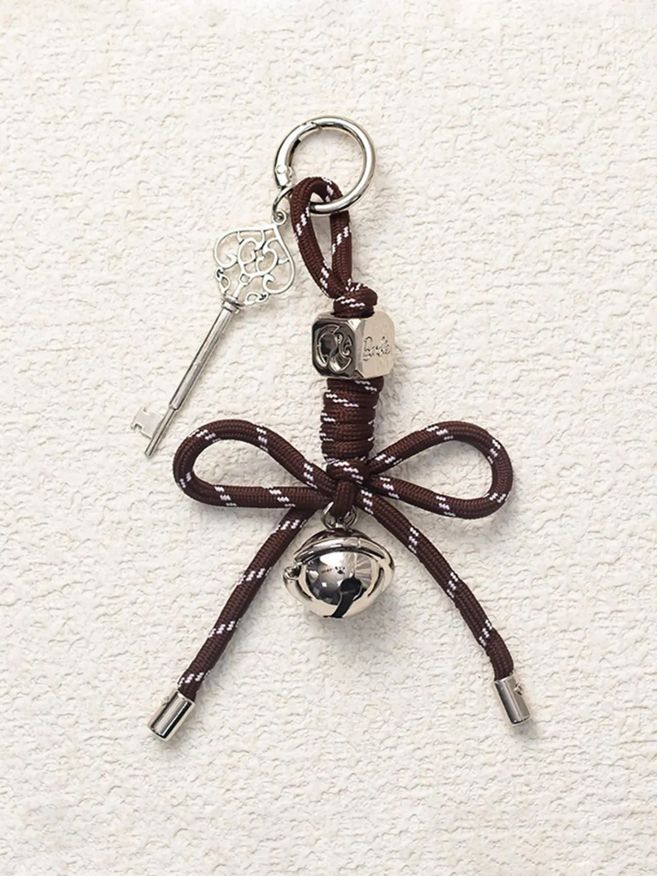 Brown Butterfly Jingle Keychain