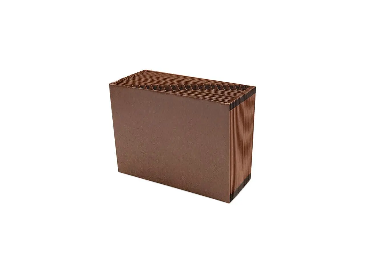Smead 70425 A-Z Open Expanding File, 21 Pockets, Letter, Leather-Like Redrope