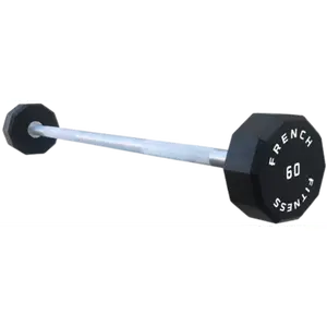 French Fitness Straight Urethane Barbell 60 lbs - Single (New)