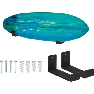 Solid Aluminum Surfboard Wall Rack, Snowboard Display Mount, Short Board & Long Board Storage