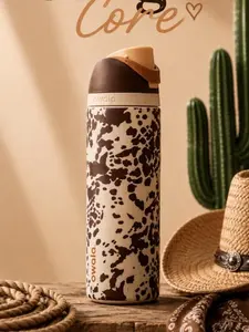 Owala 24oz Double-Wall Vacuum Insulated Cow Print Water Bottle