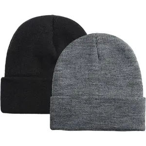 Beanie for Men Women Warm Winter Hat Unisex Soft Knit Cuffed Beanie Skull Cap