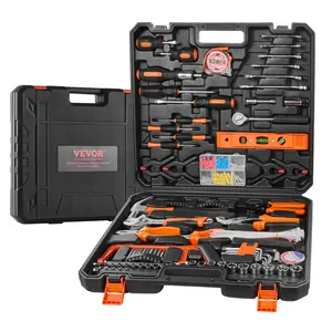 【DealsForYouDays】VEVOR  General Household Hand Tool Set 96/132/146/216 PieceHome Repairing Tool Kit with Portable Tool Storage CaseHigh-Quality Steelfor Home MaintenanceDIY Projectsand Automotive Repair
