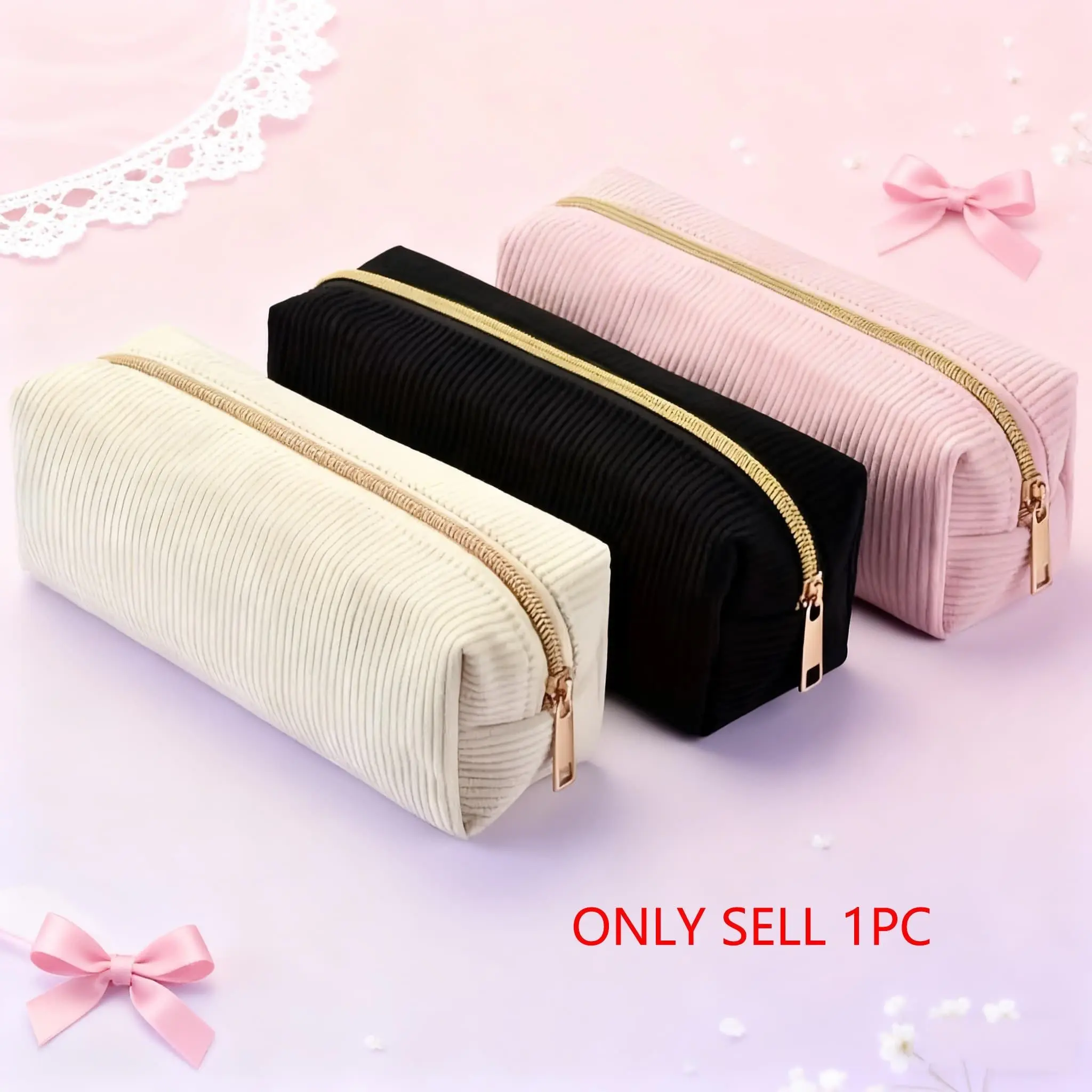 Durable Zipper Pencil Case, Pencil Bag, School Supplies Organizer, Office and Home Use, Stylish Storage Solution, Perfect for Stationery