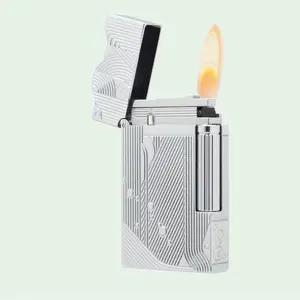 [One Piece] Sleeping Mermaid DUPONT Silver Sanji Lighter Metal Brass Luxury Gift