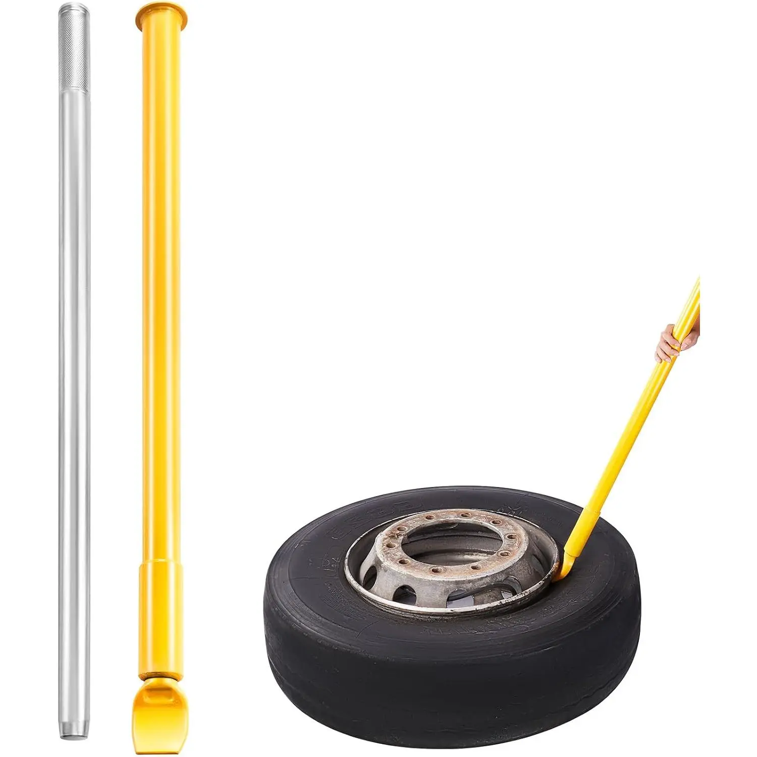 Spring New Arrivals Heavy-Duty Steel Tire Bead Breaker Slide Hammer, 46.3in Sliding Handle Impact Force Tool, Portable Tire & Lug Tool for Car-Truck Changing Tasks, Tire & Lug Tools