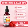 (1-PACK) Vitamin B12 Liquid Supplement Drops with B6, B1, Niacin & Folate - Edible Support for Energy, Brain & Heart, Non-GMO & Gluten-Free, 4 FI Oz